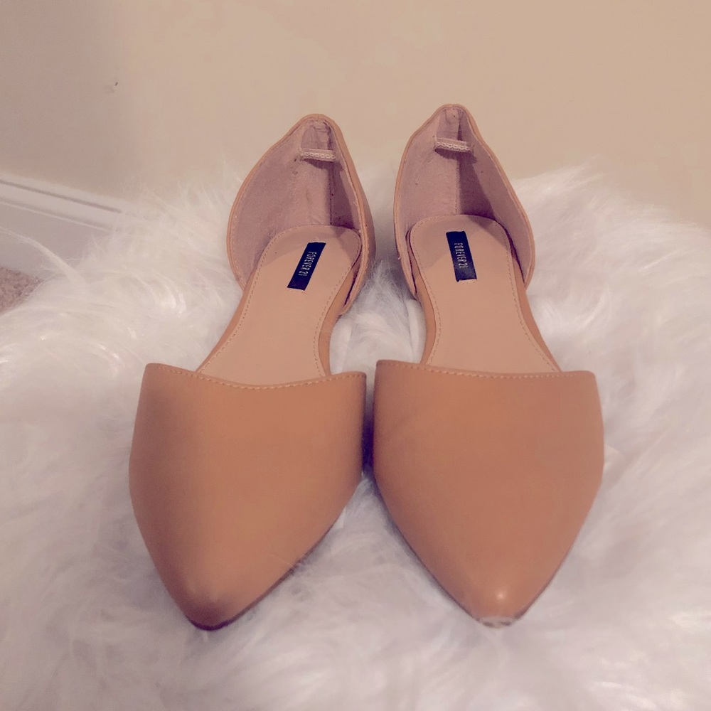 Nude Pointy Flats Forever21